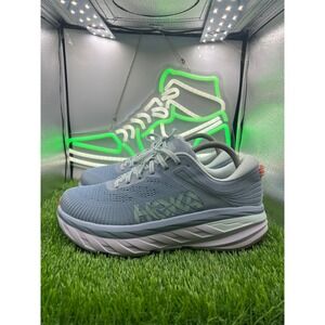 Hoka One One Bondi 7W Blue Fog Mist Grey Running Shoes 1110519 BFMS Womens 9D
